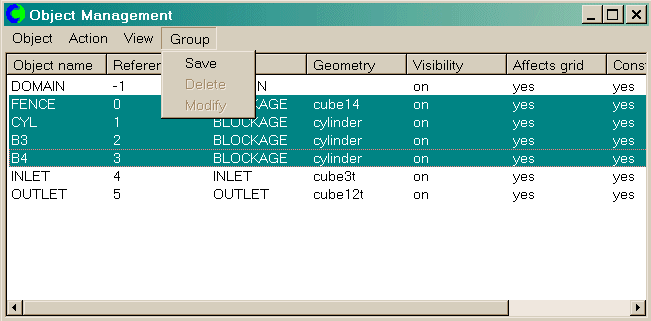 Image: Object
Management Group Menu
