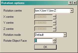 Image: Rotation
  options dialog